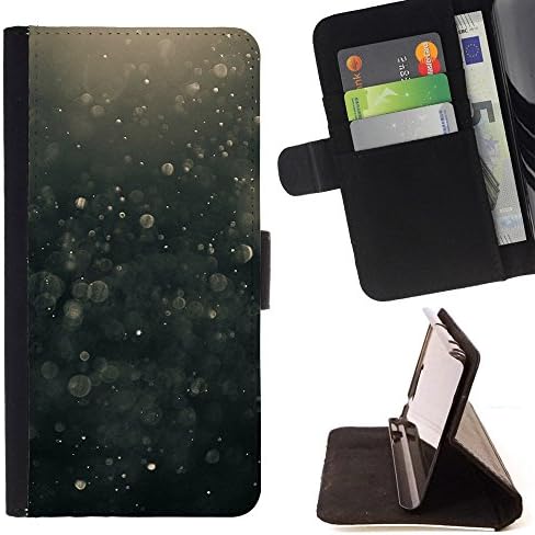 - Suspension Black Bubbles Hope - Premium PU Leather Wallet Case with Card Slots - King Case For HTC DESIRE 816