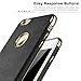 LOHASIC for iPhone 6s Case, Leather Textured Grip Cover Slim Flexible Soft Cases Compatible with iPhone 6 - [Black]