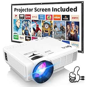 Proyector DR.Q HI-04 con Pantalla de Proyección, Proyector de ...