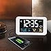 Intelli-Time Alarm Clock with USB Charger, Indoor Temperature and Humidity