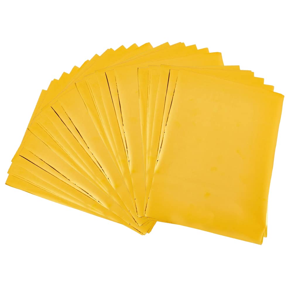 SUPERFINDINGS 100 Sheets A5 Hot Foil Transfer Sheets Gold Hot Foil Stamping Papers 21.1x14.6cm Metallic Heat Transfer Foil Paper for Foil Quill/Heat Foil Pen Card Making Scrapbooking Paper Crafts