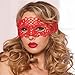 Sexy Babydoll Porn Lingerie Sexy Black/White/Red Hollow Lace Mask Erotic Costumes Women Sexy Lingerie Hot Cosplay Party Masks Style 1 Red