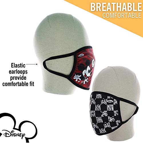 Disney Mickey Mouse Cloth Face Masks, Officially Licensed, Washable, 2