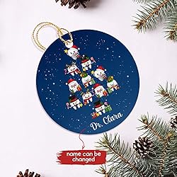 Personalized Teeth Christmas Ornament Gift for