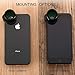iPhone Lens, Phone Camera Lens Kit - 2.0X Zoom Telephoto Lens, 20X Macro Lens, 120°Wide Angle Lens, 180°Fisheye Lens, 4 in 1 Clip On Cell Phone Camera Lens for iPhone X/8/7/6/5 & Samsung & Smartphones