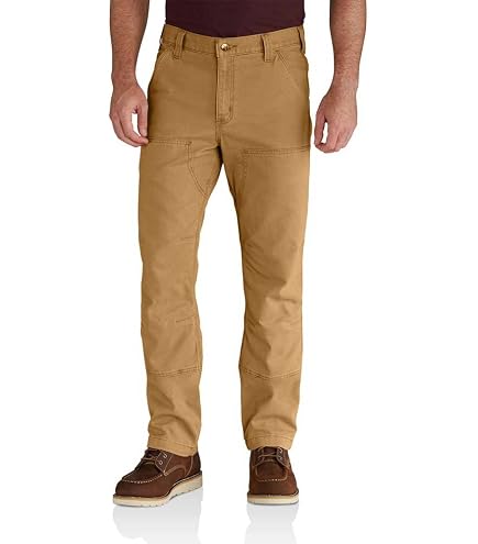 FiveBrother Men's Stone Washed Double Front Logger Dungaree