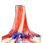 100% Silk Extra Long Oblong Silk Scarf,78"L57"W 100% Silk Extra Long Oblong Silk Scarf,78"L57"W