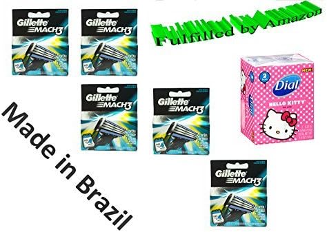 Gillett? Mach 3 Razor Refill Cartridges 20 Count - Free Gift Included (Choose one gift upon purchase) by Gillete Mach 3