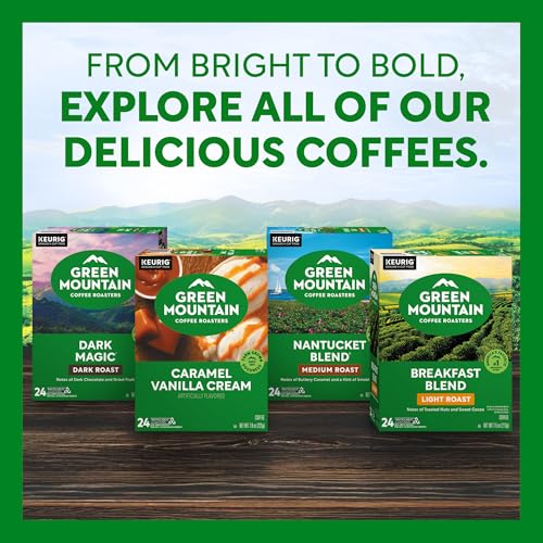 GREEN MOUNTAIN COFFEE ROASTERS FRENCH VANILLA COFFEE, KEURIG SINGLE-SERVE K-CUP PODS, LIGHT ROAST, 32 COUNT