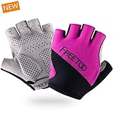 FREETOO Women Workout Gloves, Gym/Weight Lifting/Fitness Gloves for Bench Press, Dumbbell, Barbell, Pull Up Bar, Horizontal Bar, Battle Rope and Other Weight Training