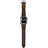 OtterBox Symmetry Cactus Leather Watch Band for Apple Watch Series 7/8/9 40/41/42mm Rich Adobe (Brown)