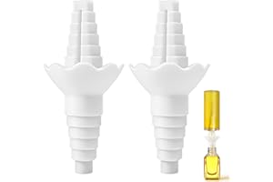 2Pcs Bottle to Bottle Transfer Connector, Bottles Emptying Kit, Reusable Washable Gadget to Get Lotion Out of Bottles for Sha