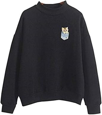 pastel cat sweater