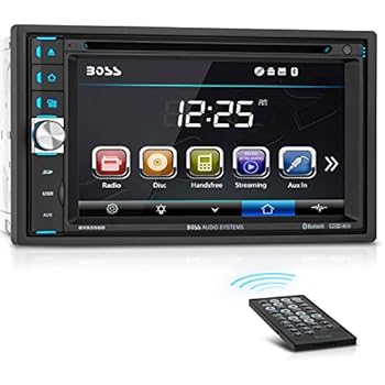 BOSS Audio Systems BV9358B Car DVD Player - Double Din, Bluetooth Audio and Calling, 6.2 Inch LCD Touchscreen Monitor, MP3 Player, CD, DVD, WMA, USB, SD, Auxiliary Input, AM FM Radio Receiver