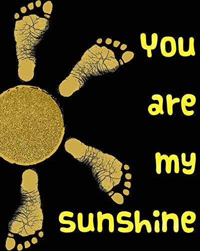 ReignDrop Ink Pad For Baby Footprint, Handprint, Create Impressive Keepsake Stamp, Non-Toxic and Acid-Free Ink, Easy To Wipe and Wash Off Skin, Smudge Proof, Long Lasting Keepsakes (Glitter Gold)
