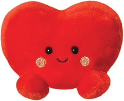 Aurora Palm Pals Amore Heart 5In Eco-Friendly Red Plush Toy