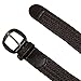 CTM® Men's Elastic Braided Belt with Covered Buckle (Big & Tall Available), Medium, Black