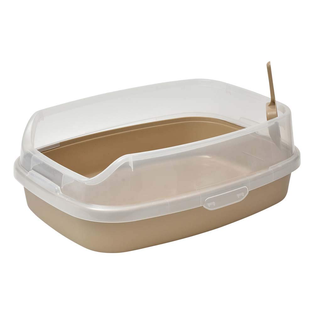 コーナン オリジナル キャットトイレ スクエアワイドBR ブラウン商品画像