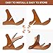 DTNO.I Guitar Stand, Universal Wooden Guitar Stand Acoustic Guitar Stand with Guitar Capo, Portable Detachable Instrument Holder Stand for Musical String Instrument and Acoustic Classical Bass Guitars