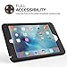 MoKo Case Fit iPad Mini 4 - Silicone + Black Hard Polycarbonate Protector Cover Case with Foldable Stand & Built-in Screen Protector/Bumpers Fit Apple iPad Mini 4 2015 Tablet, Black