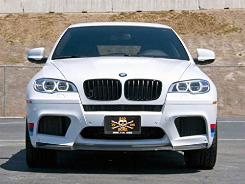 2pcs M Sports Performance Logo License Plate Frame Frame,Applicable to US Standard car License Frame,with Carbon Fiber Textured Glossy Finish Logo for BMW (bwn-m-2) - Thumbnail 3