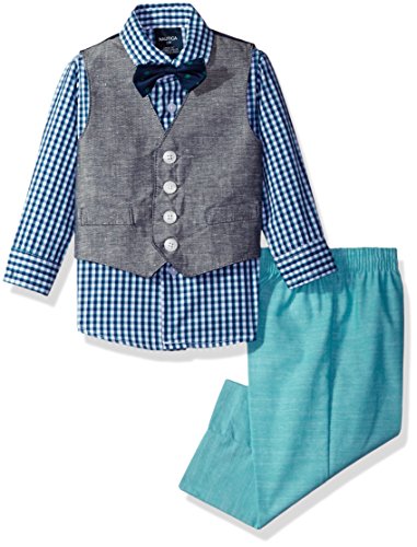 Nautica Baby Boys' Vest Set, Bright Green, 24 Months