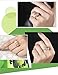 Yellow Shinning Cubic Zirconia Topaz Rings For Women 18K Rose Gold Plated