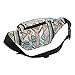 Kayhoma Boho Fanny Pack Geometric Shape Festival Bum Bags Travel Hiking Belt Purse