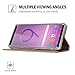 ProCase Galaxy Note 9 Wallet Case, Flip Kickstand Case with Card Slots Mirror Wristlet, Folding Stand Protective Cover for Galaxy Note 9 2018 -Purple