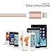 iPhone 8 Aux Cable, Yeebline iPhone 8 Plus iPhone 7 Lightning to 3.5mm Audio Adapter [Aluminum Shell, Nylon Braided] Trusted Car Stereo Aux Cord Supports on iOS 11 - Rose Gold