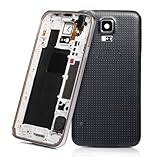 Brand New Original Middle Plate Chassis Frame and Back Battery Housing Cover for Samsung Galaxy S5 G900 (Black)