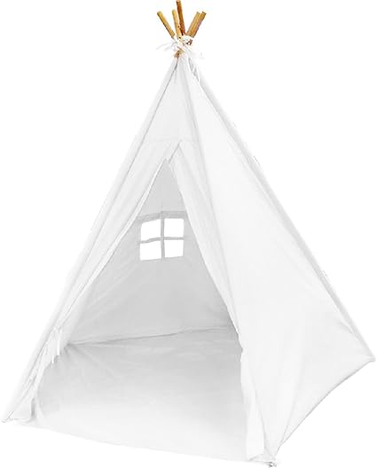 black and white teepee tent