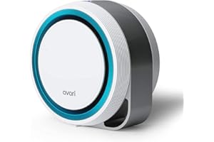 AVARI™ 525 Blue Desktop Personal Air Purifier made in Korea. Filtering Personal Breathing Zone. Ultra Quiet Electro-Static Filters to 0.1 Micron