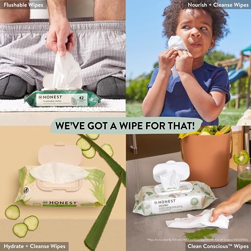 The Honest Company Clean Conscious Wipes 99 Water, Compostable