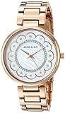 Anne Klein Women's AK/2842MPRG Swarovski Crystal Accented Rose Gold-Tone Bracelet Watch