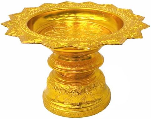 6" Tray Thai Buddhism Style Worship Offering Pedestal to Buddha Altar Amulet Best Price From Thailand