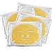 EZGO 10 Pieces 24K Gold Bio-Collagen Renewal Facial Mask, Collagen & Elastin Beauty Mask For Anti-Aging, Tighten Skin & Revitalize Skin (Gold)