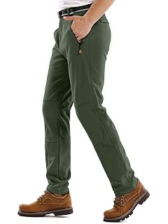 men's outdoor fleece lined pant