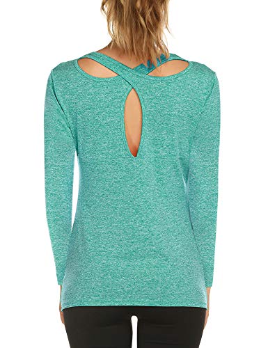 Women's Long Sleeve Yoga Tops Activewear Running Workout T-Shirt Climbing Womans Cycling Shirt