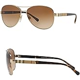 BURBERRY BE3080 Pilot Shape Steel Sunglasses with Luxury Eyewear Kit