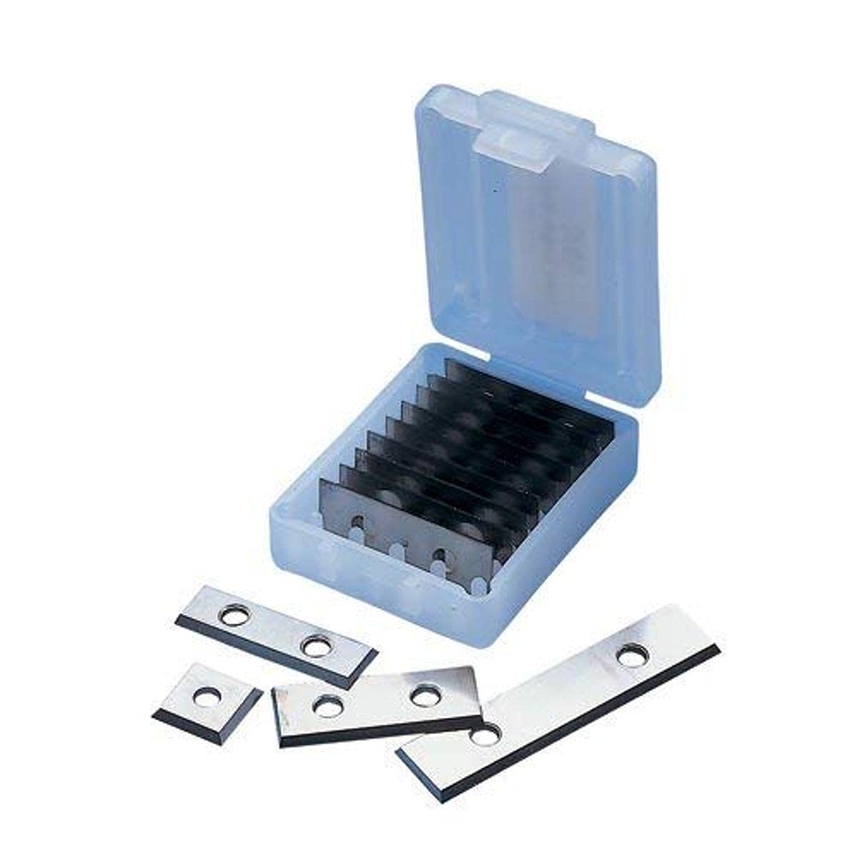 Trend Professional Rota-Blade, Pack of 10, 12x12x1.5mm, Straight Blades with One Hole, Tungsten Carbide Tipped, RB/E/10