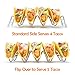 Taco Holder Stand, 2 Pack of Taco Rack with Silicone Feet, for Up To 10 Hard or Soft Shell Tacos