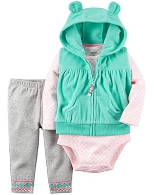 Baby Girls Vest Sets, Mint, 9M