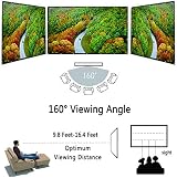 OWill 120 Inch 16:9 HD 4K Projector Screen, Portable & Foldable view 2