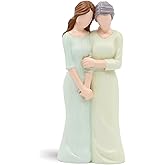 BCSmyer Mother Daughter Figurines,Gifts for Mom from Daughter,7.6" Mother and Daughter Hand Painted Figure