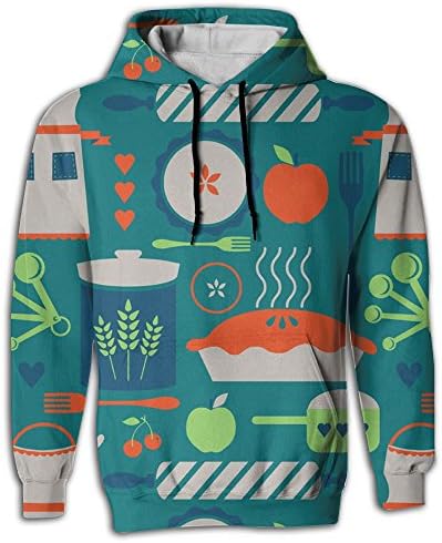 Owl Creek Kitchen Casual Clothing Unique Drawstring Hoodies For Men