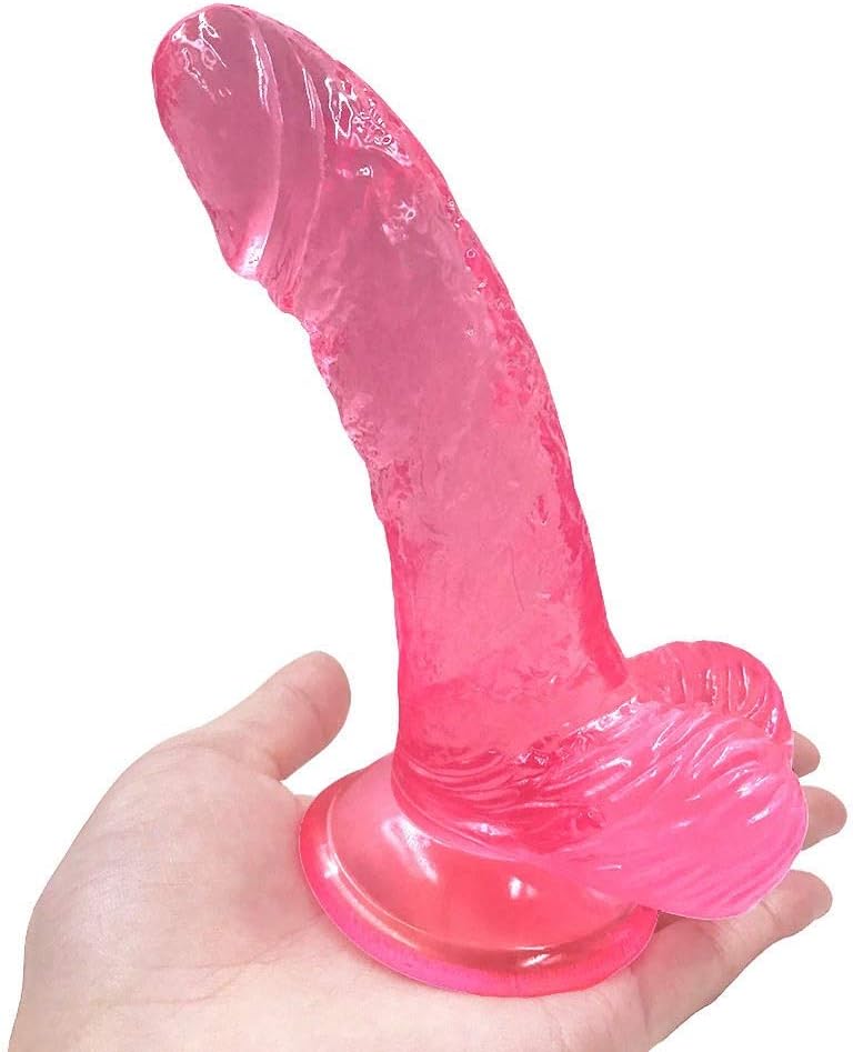 Heiww 6.1 Inch Realistic Dǐdos with Suction Cup Lifelike Massage Toys for Women (Color : Pink)