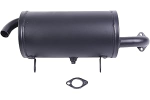 Chamixx Exhaust Assembly Muffler 18091-0235 18091-0487 with Gasket 11061-0132 Compatible with Kawasaki Mule 600 2X4 610 4X4 SX KAF400