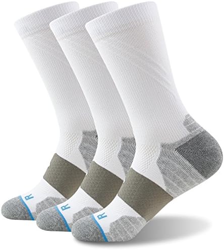 Getspor Adult Running Socks Mid Calf For Men and Women 3 Pairs Multicolor One Size
