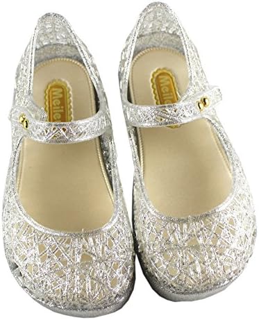 Vokamara Princess Girls Sandals Jelly Mary Jane Dance Party Cosplay Shoes for Kids Toddler